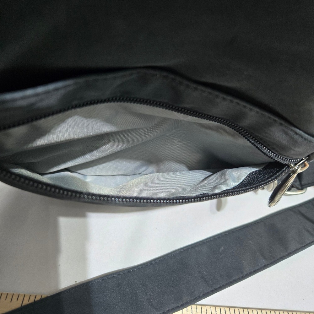 AmeriBag Healthy Back Crossbody Bag Black Nylon Ergonomic Sling Backpack #1462 - Picture 9 of 9